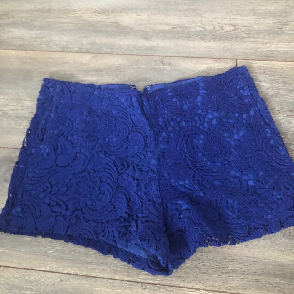 Blue Rain lace shorts